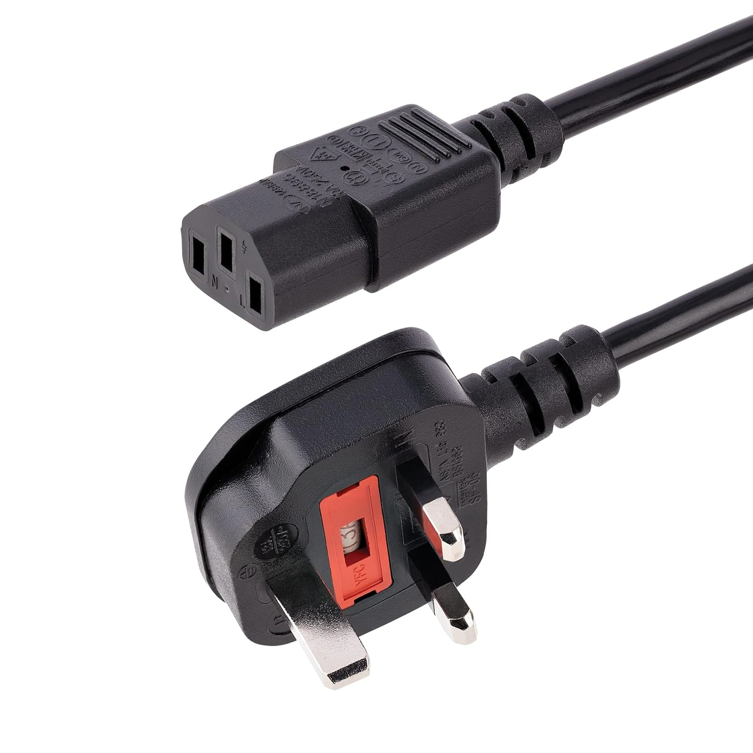 Branded UK Heavy Desktop Power Cord 1.5m
